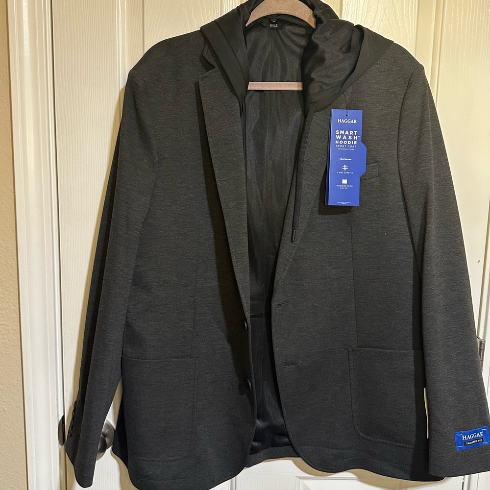 Haggar Men's Charcoal Gray Jacket